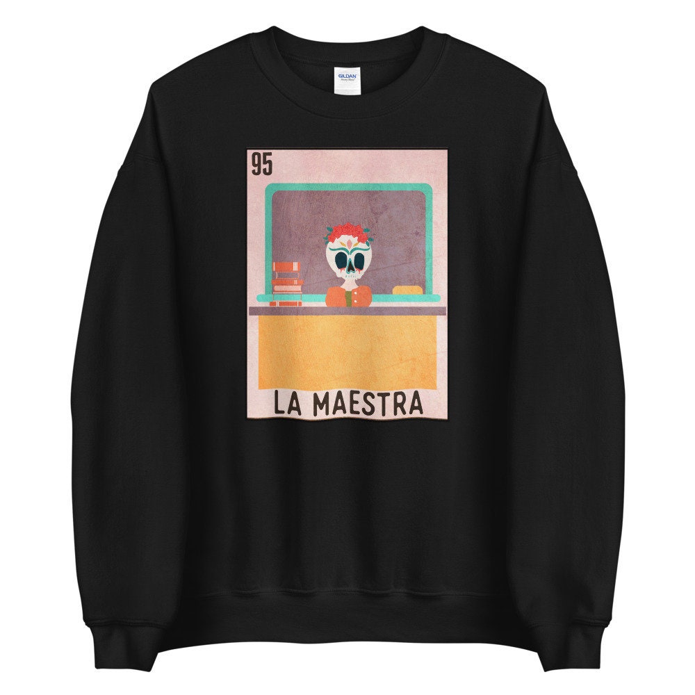 La Maestra Loteria Card Sweatshirt Spanish Teacher Shirt - Etsy