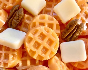 Butter Pecan Waffle Wax Melt- Food Wax Melt- Soy Wax Melts- Mini Waffle Pieces-Wax Melt for Warmer- Food Shaped Soy Wax Melts-Food Fragrance