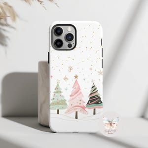 Christmas Phone Case | Festive Holiday Tree Cover for iPhone 17 16 15 14 13 Pro Max | Samsung S25 S24 | MagSafe | Cute Christmas Gift