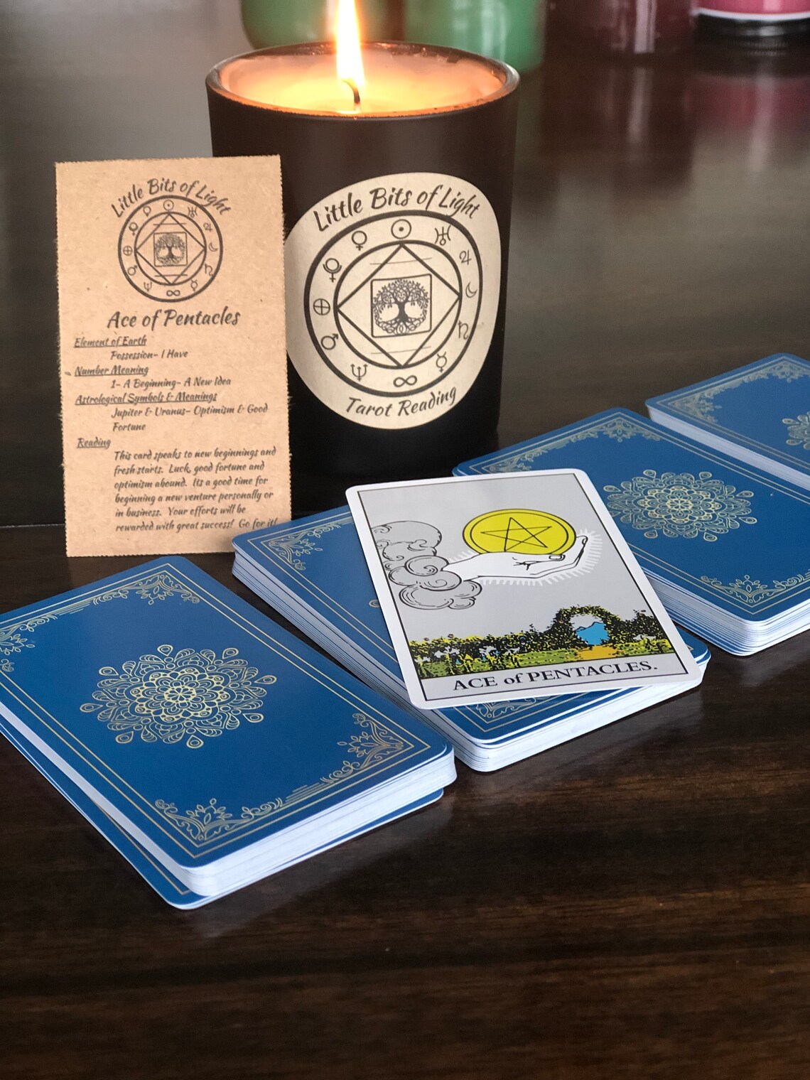 Tarot Reading Candle Etsy