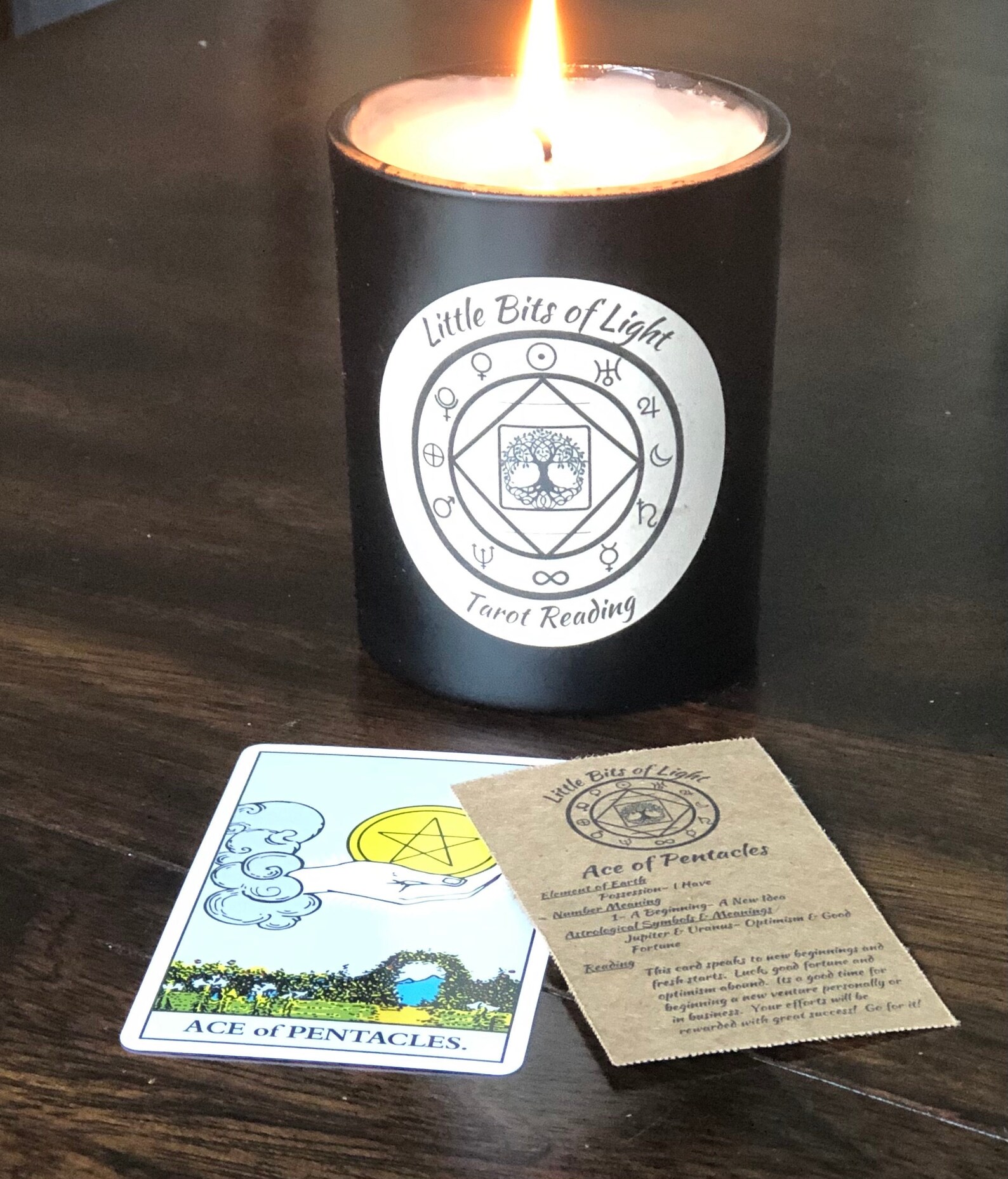 Tarot Reading Candle Etsy