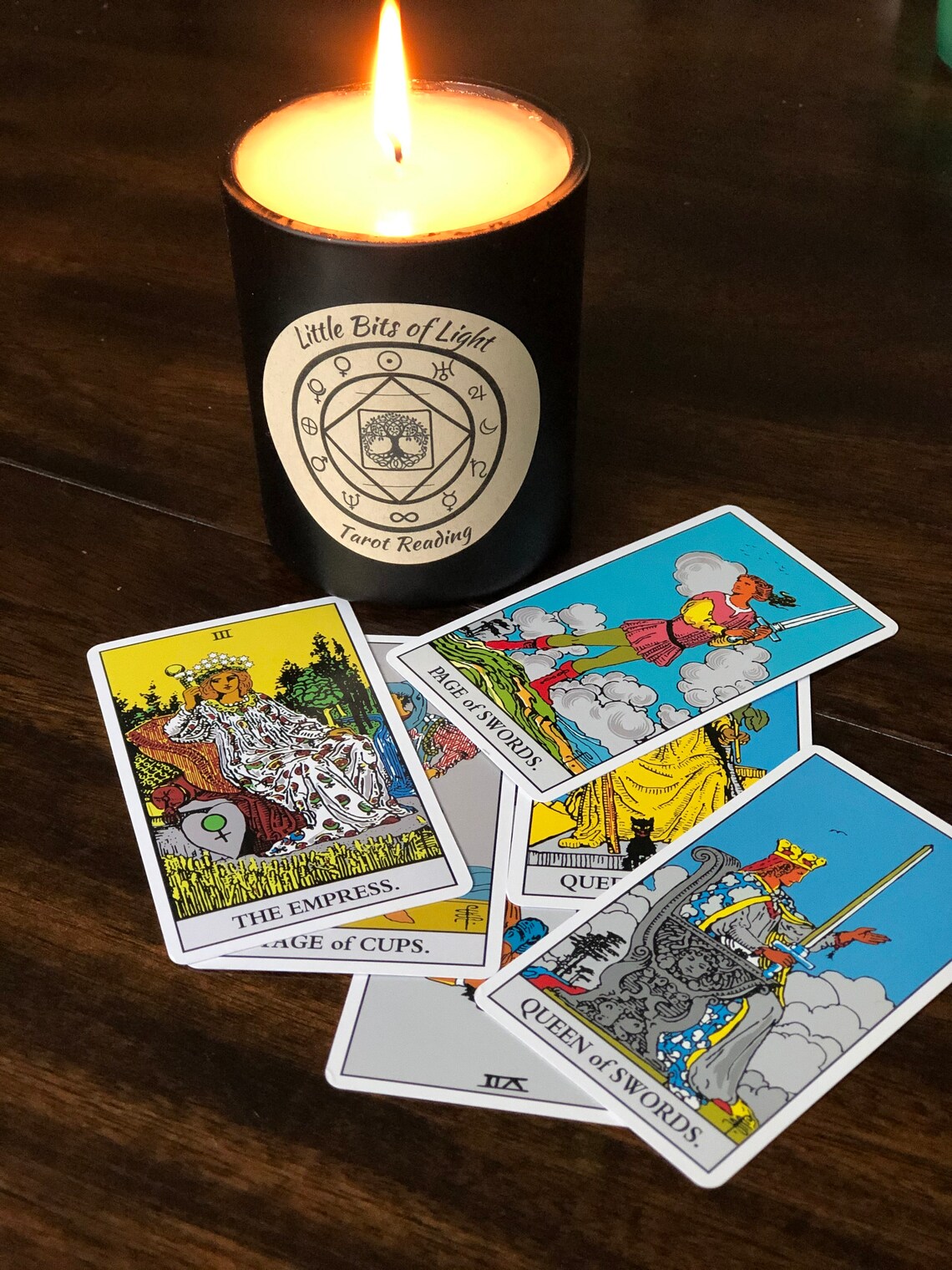 Tarot Reading Candle Etsy