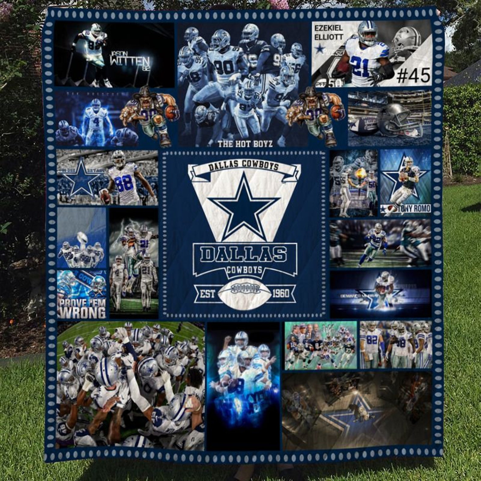Dallas Cowboys Quilt Quilt Pattern NFL Quilt Gift For NFL Etsy