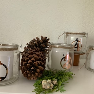 Advent wreath. Advent candles in a glass