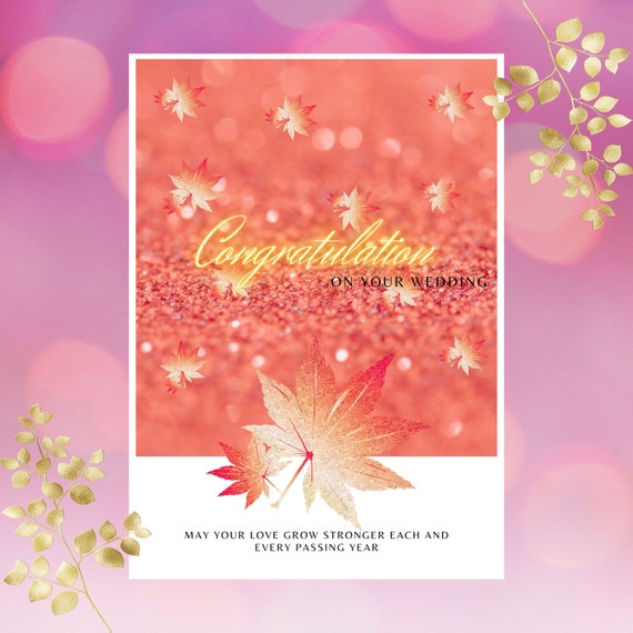  Congratulations Wedding Card Greeting Cards Wedding Etsy