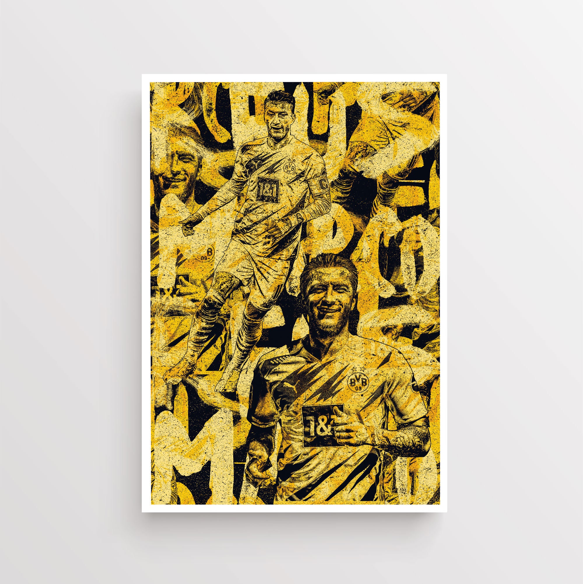 Marco Reus Borussia Dortmund FC Art Poster Photo Print Decor FIFA Soccer Football Fan Artwork 297×420 mm 11,7×16,5 inches A3 Size 
