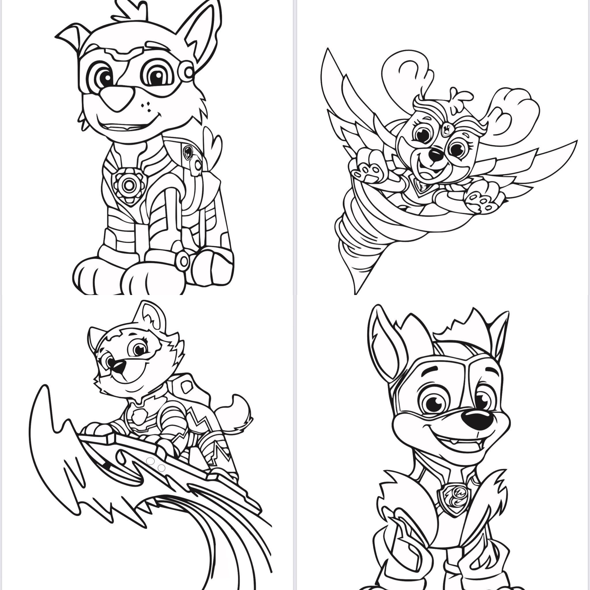 Pup printable coloring pages-instant download-kids activity - Etsy España