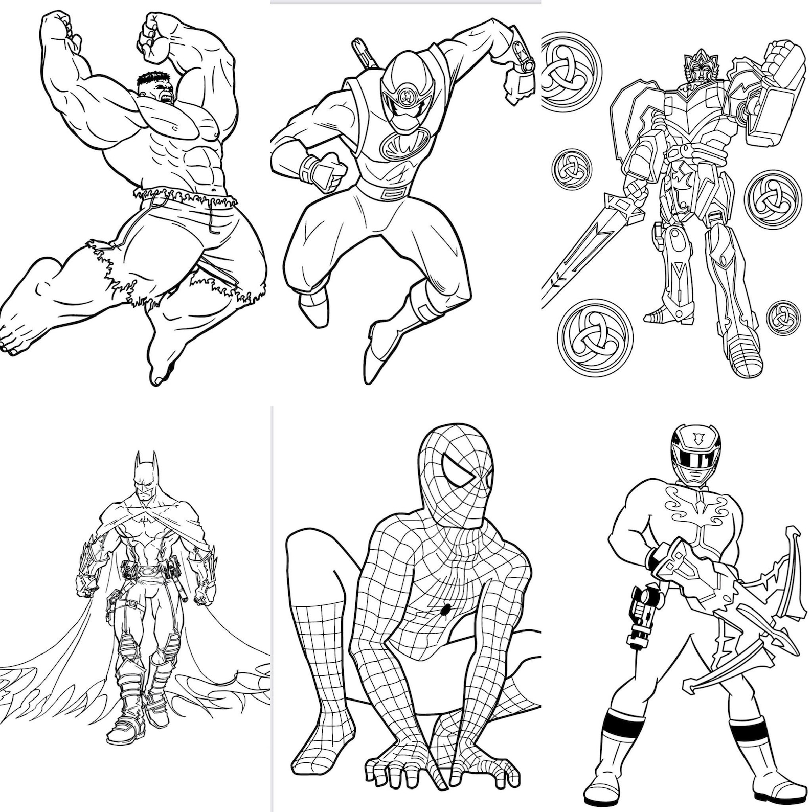 Superhero 45 Printable Coloring Pages-instant Download-fun Activity for