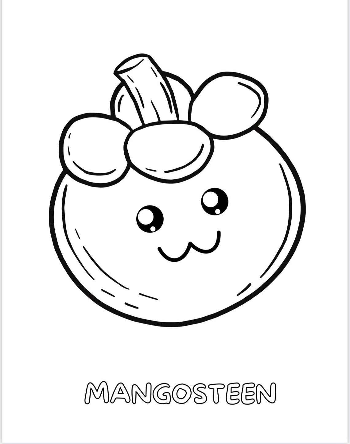 Fun Kawaii Fruit 15 Printable Coloring Pagesinstant Etsy