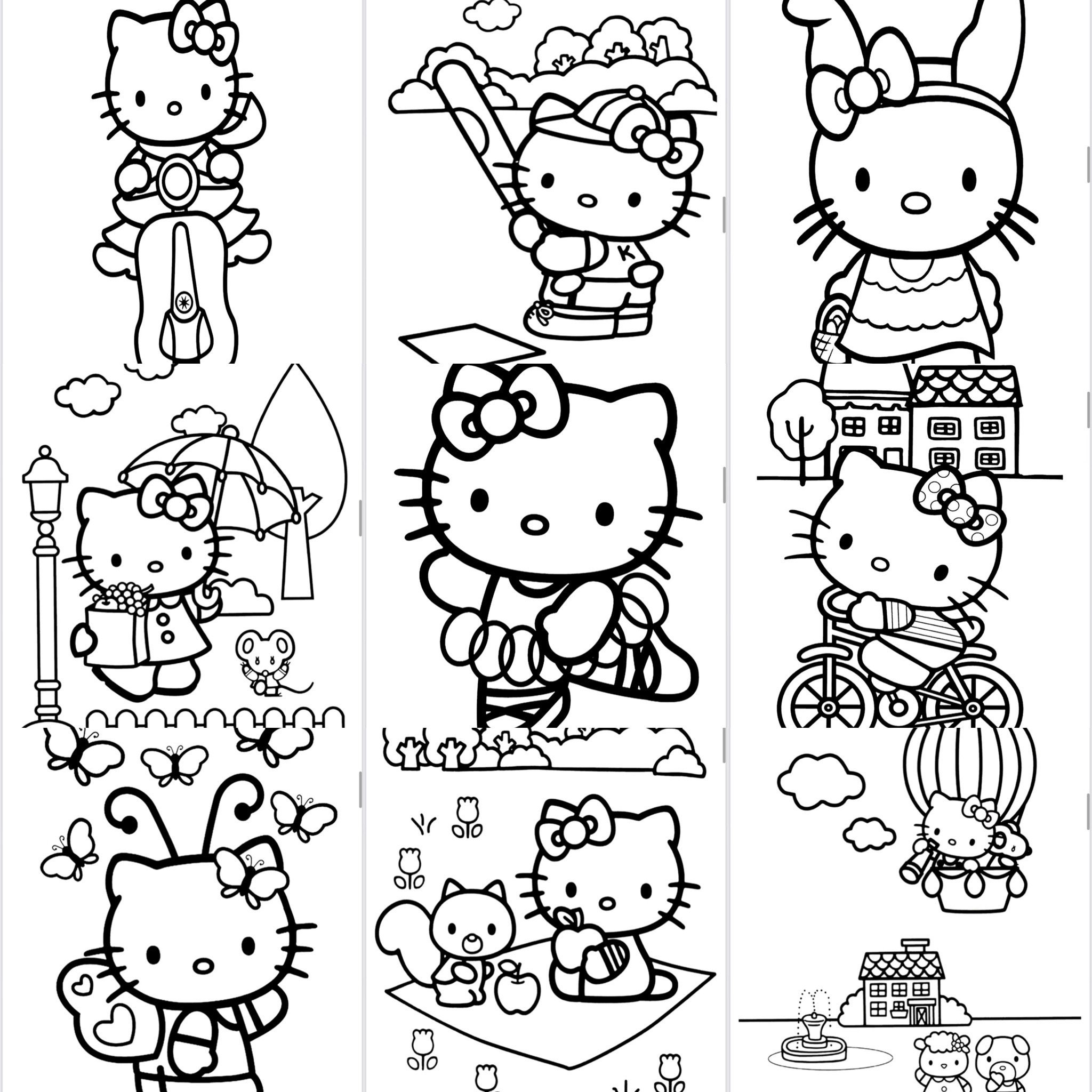 Hello Kitty 4th Of July Coloring Pages