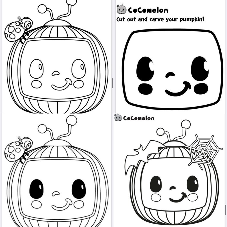 Cocomelon 45 Printable Coloring Pages Instant Download Fun Etsy