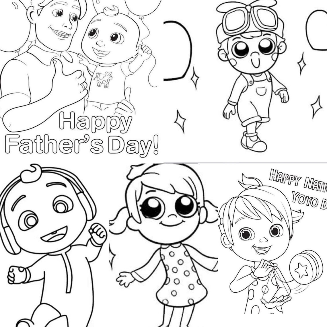 45 Printable Coloring Pagesinstant Downloadfun Etsy