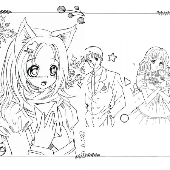 Printable Anime coloring page - Coloring pages 🎨