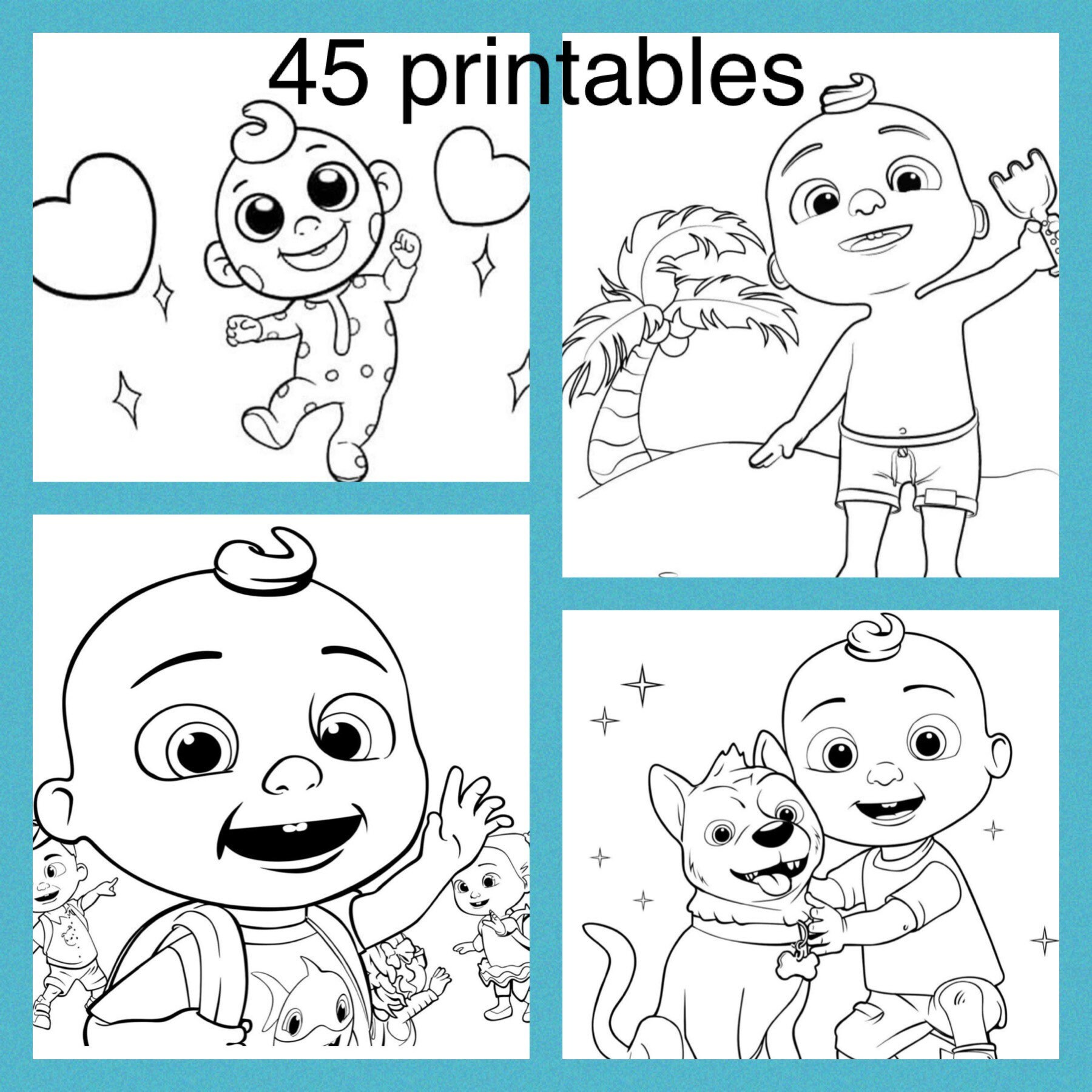 Cocomelon Coloring Book Pages