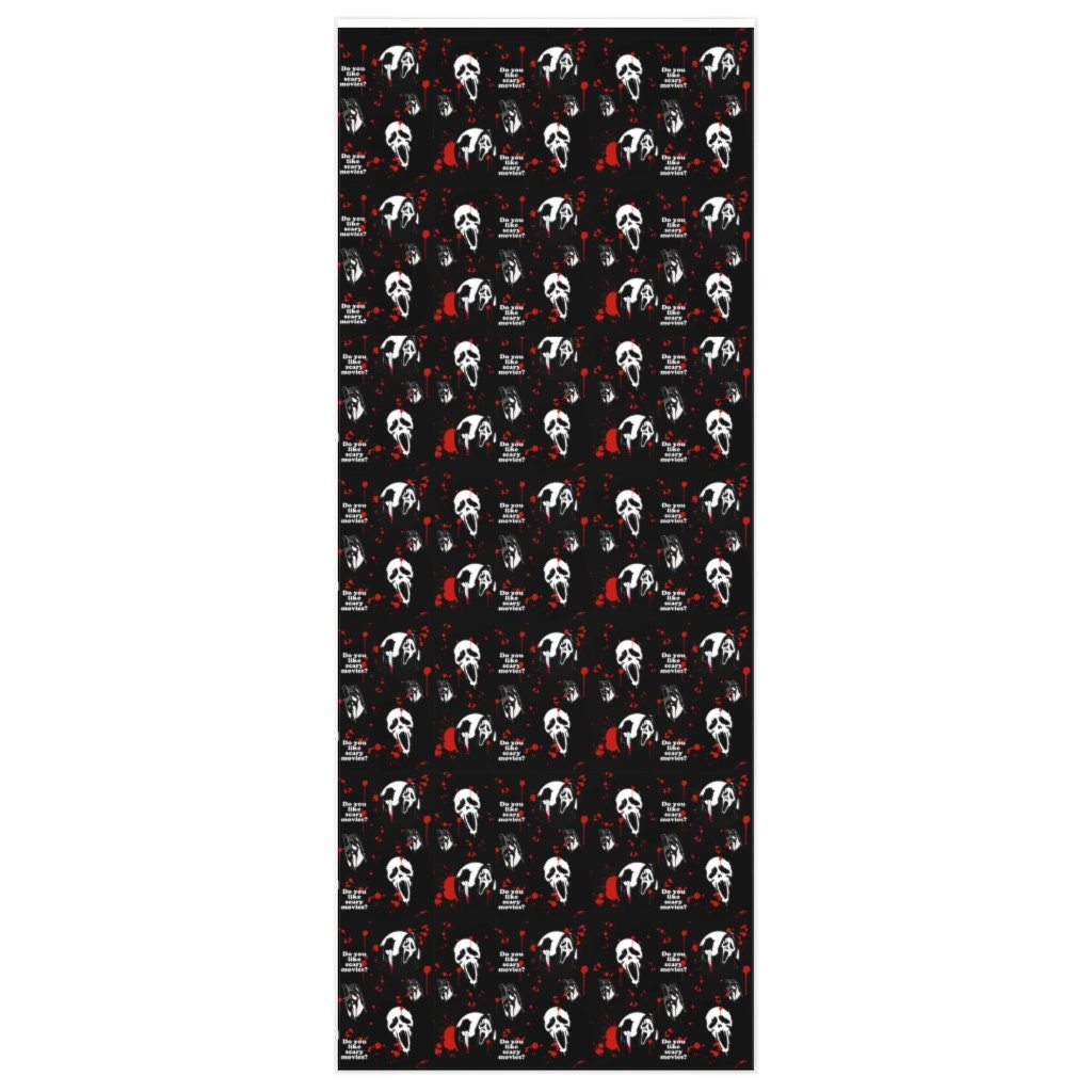 Scream ghost face horror gift Wrapping Paper