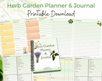 Herb Planting Planner & Journal
