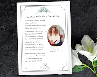 Memorial Poem, Funeral Poems for Mom, Loss of Mother, Poems For Bereavement, Celebration of Life Ideas, Funeral Program Inserts
