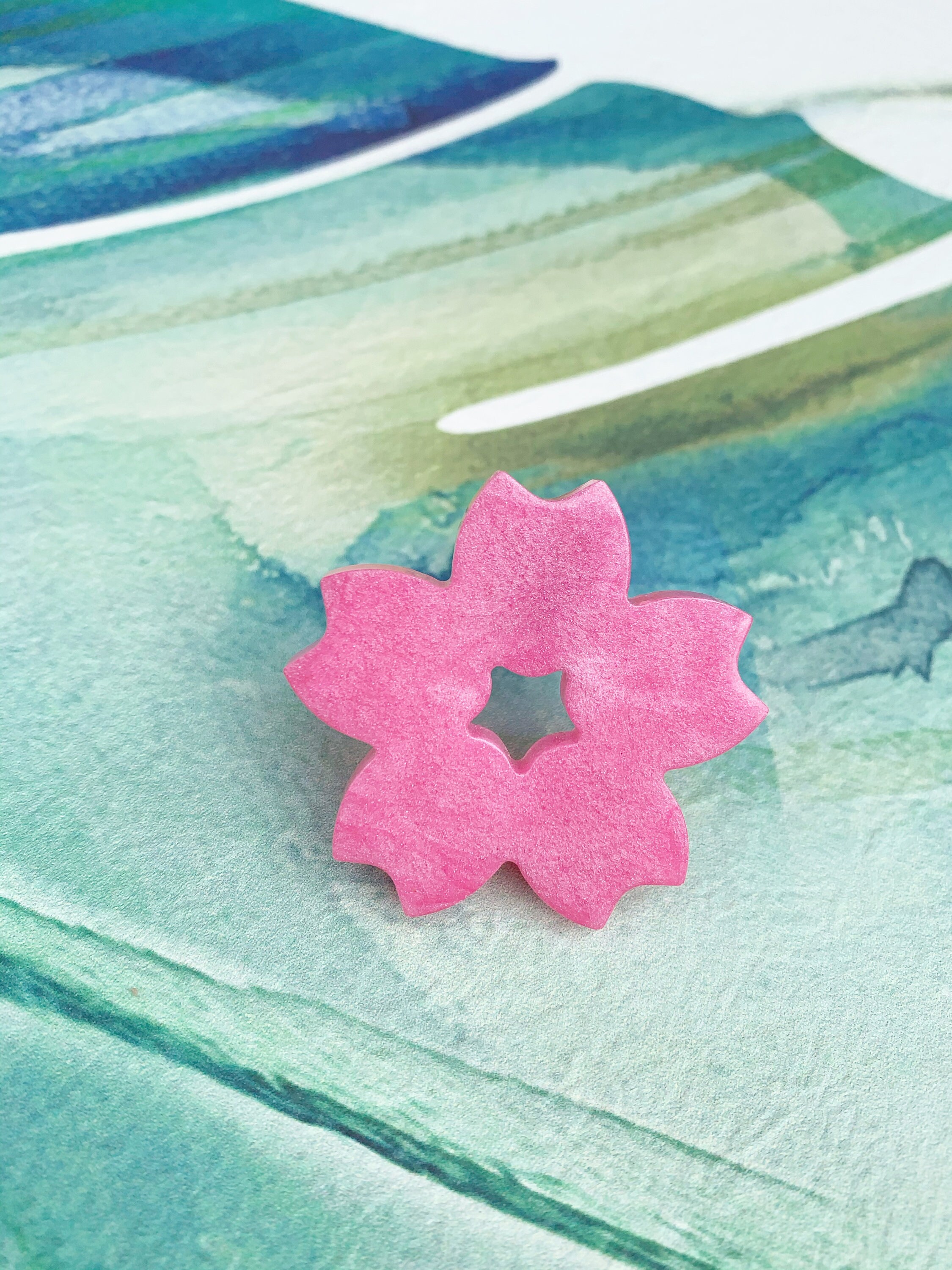 Cherry Blossom Keychain Sakura Keychain Sakura Flowers with Etsy