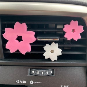 Sakura Flower Vent Clips, Cherry Blossoms Vent Clips, JDM Car Accessories, Car Air Vent Clips, Flower Vent Clips, Kawaii Flower Vent Clips