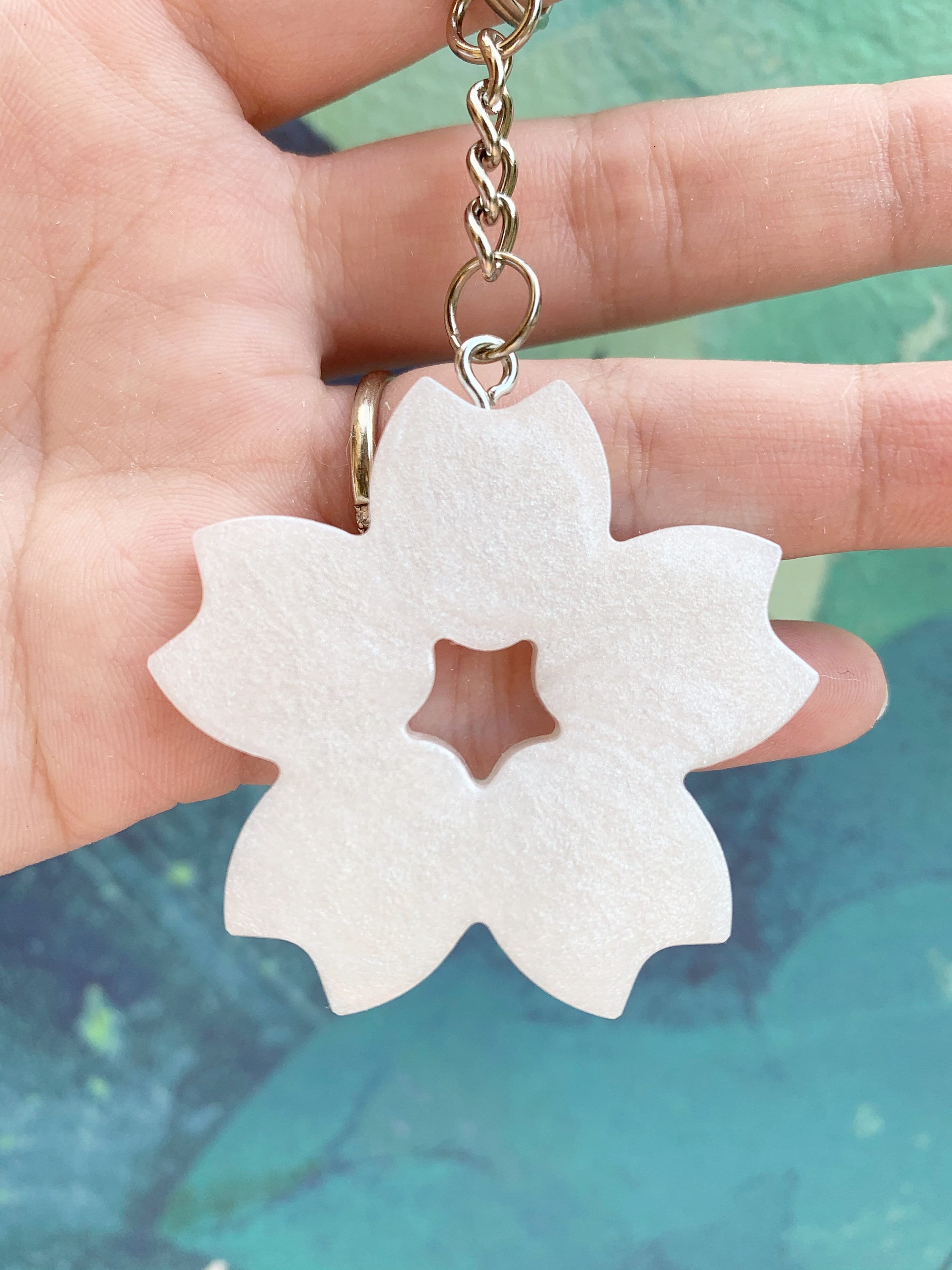 Cherry Blossom Keychain Sakura Keychain Sakura Flowers with Etsy