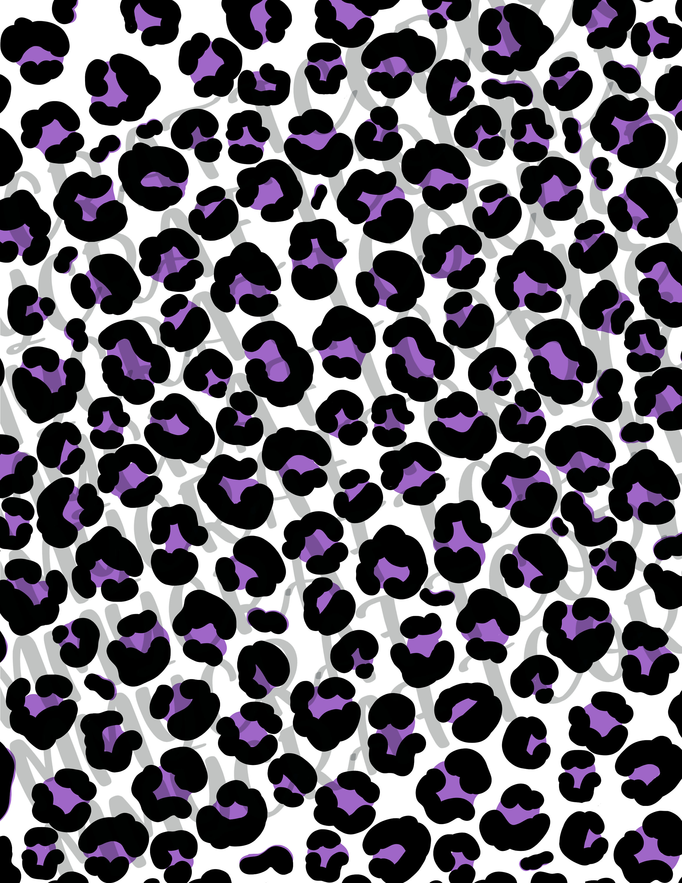 Purple Leopard Design Digital Download Png Transparent - Etsy