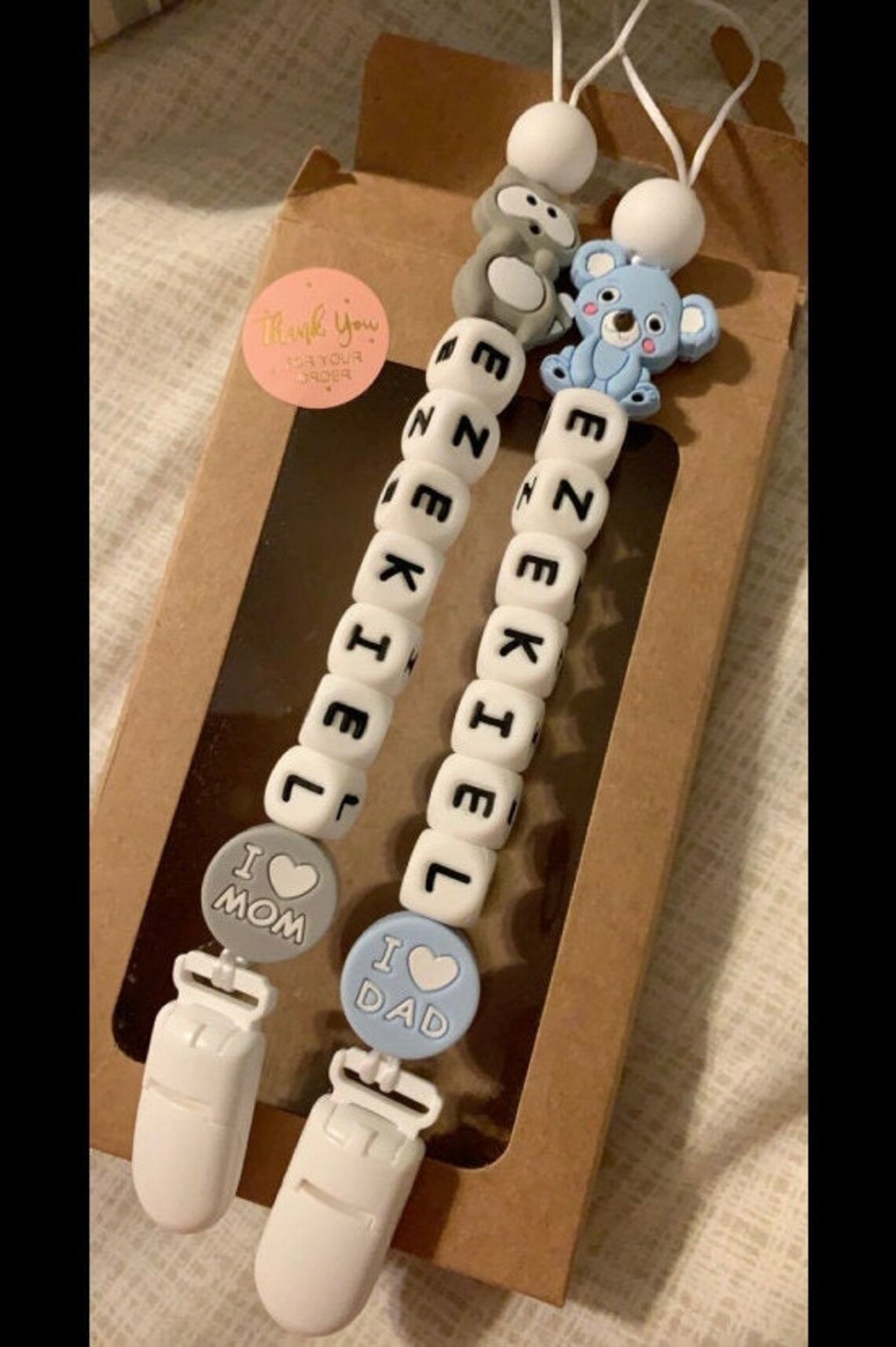 Personalized Baby Pacifier Holders Etsy UK