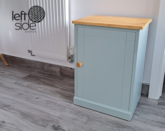 Storage and Organisation Cupboard with Adjustable Shelves. Small Cupboard Shelving Unit with Door, Storage Cabinet Side Table.