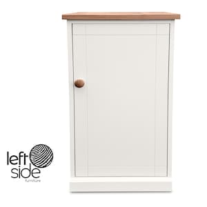 Handmade Narrow Side Table Cabinet: Small Cupboard with Adjustable Shelves bild 1
