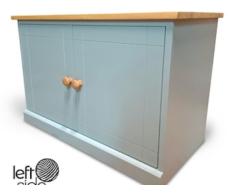 Shoe Bench Cupboard with Adjustable Storage Shelves. Shoe Rack Cabinet, Cupboard with Doors For Hallway Living & Dining Room or Study.