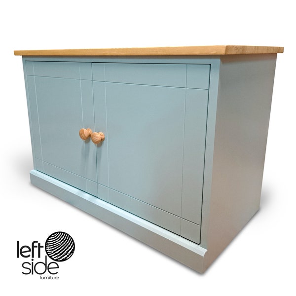 Shoe Bench Cupboard with Adjustable Storage Shelves. Shoe Rack Cabinet, Cupboard with Doors For Hallway Living & Dining Room or Study.