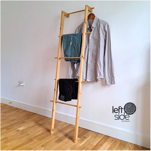 Wooden Clothes Rack Towel Ladder or Blanket Ladder.