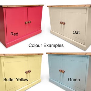 Handmade Narrow Side Table Cabinet: Small Cupboard with Adjustable Shelves bild 6