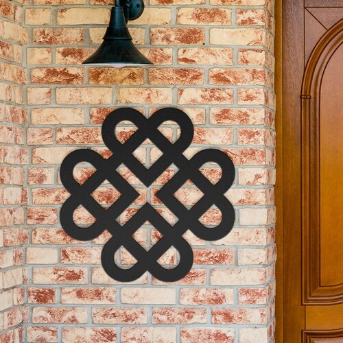 Gold Celtic Knot Metal Wall Art Irish Wall Decor Zen Metal Etsy