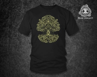 Yggdrasil Norse Tree of Life Pagan Viking Shirt, Pagan Mythology Viking Clothing, Nordic Scandinavian Vikings, Valhalla Asgard Tee, Asatru