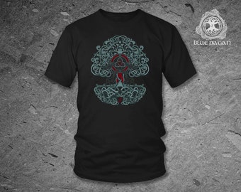 Yggdrasil Norse Viking Tree of Life Pagan Shirt, Norse Mythology, Valhalla Vikings, Pagan Viking Clothing, Nordic Scandinavian Asatru