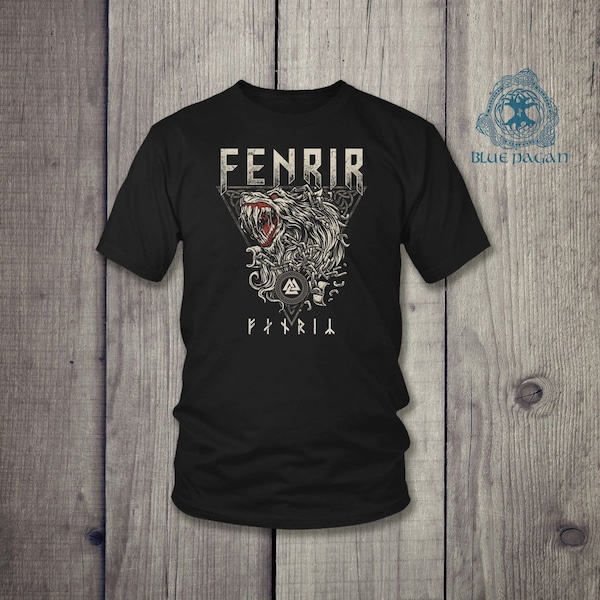 Norse Wolf Fenrir Viking Mythology Shirt, Fenris, Ragnarok, Viking T Shirt, Pagan Viking Clothing, Norse Pagan, Nordic Medieval