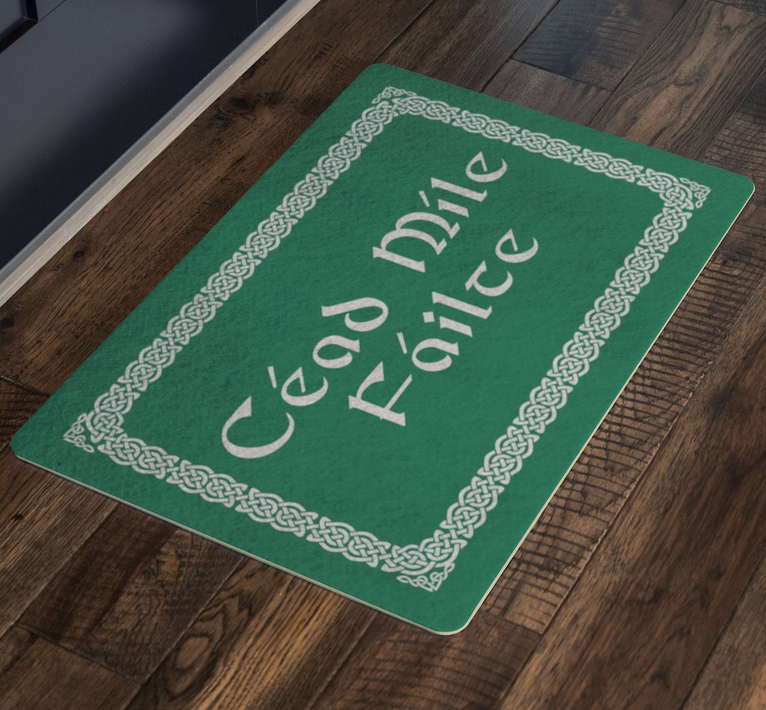 Celtic Irish Gaelic Doormat Irish Home Decor Gift Etsy