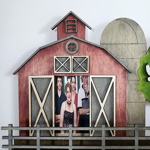 Laser Cut Key Holder Wall Mounted Decorative Hanger Farm Barn Vectorial 3D SVG