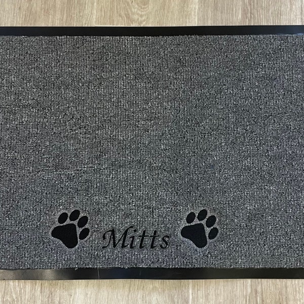 Embroidered and Personalised Dog Feeding Mat, Dog Place mat, dog food mat, pet feeding mat, personalised pet mat, personalised food mat