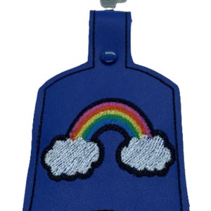 Embroidered Designs, Vinyl, leatherette hand sanitiser holder, clip-on sanitiser holder, keychain sanitiser, gift for loved ones,for friends