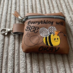 Minibolso con cremallera de vinilo o cuero sintético, monedero, regalo para abuela, regalo para mamá, regalo para calcetines