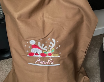 Large Personalised Christmas, Santa, Sack, Stocking, Xmas Sack,