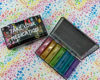 Yakuza &quot;Take Your Medication&quot; Kamurocho Ver.A - Weekly AM/PM Daily Pill Container (Ryu Ga Gotoku)
