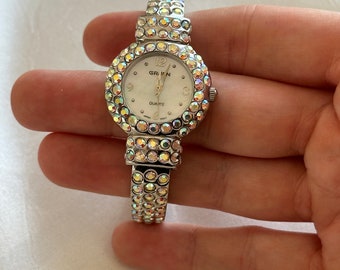 Sparkly Silver Tone Gruen Watch