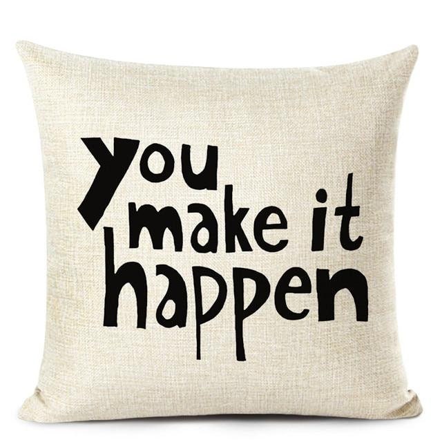 Letter Printed Cushion Covers Etsy