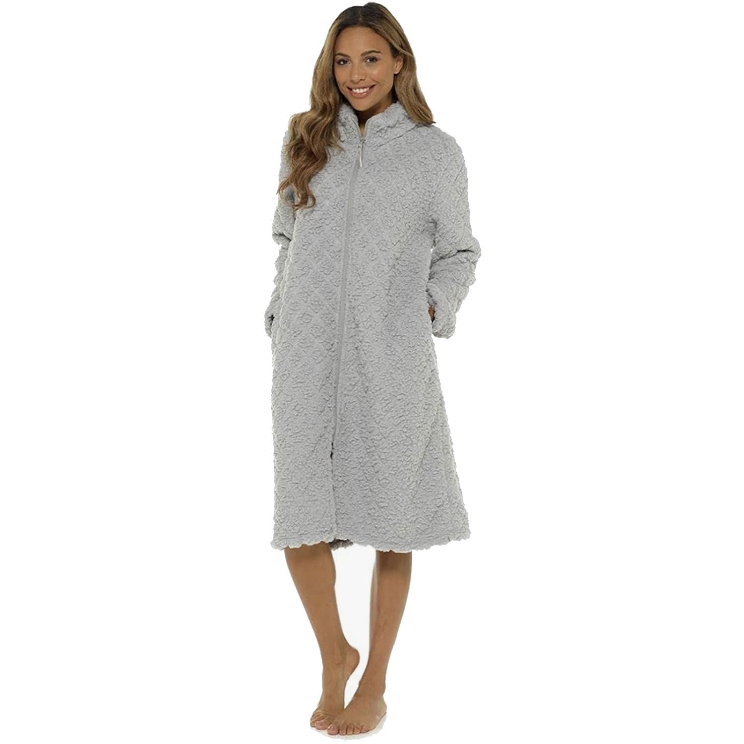 Ladies Diamond Quilted Dressing Gown House Coat for Essential Etsy UK