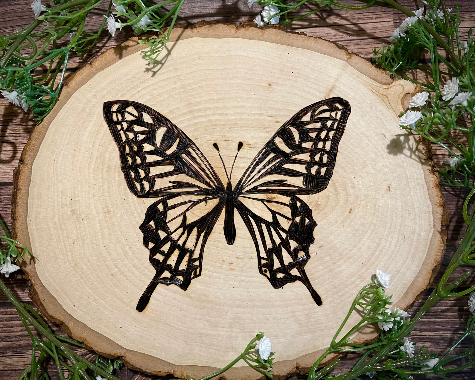 Butterfly Wood Burning / Decoración mantecosa decoración Etsy
