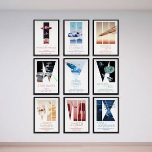 Star Wars Saga Movie Poster Prints