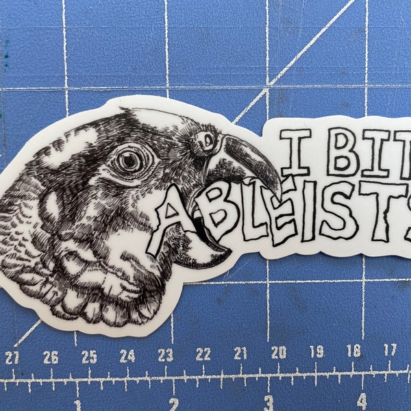 I bite Ableists Sticker