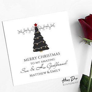 Tarjeta de Navidad para hijo y novia Increíble tarjeta de Navidad para hijo y novia, tarjeta de Navidad para hijo y novia, HIJO, NAVIDAD